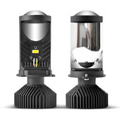 Y6 Turbo Ventilators H4 LED priekšējie lukturi Auto H4 Mini projektora objektīvs 6000K Super Bright 20000LM Hi Lo Beam spuldze LED gaismas automašīnas gaismas lampa