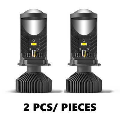Y6 Turbo Ventilators H4 LED priekšējie lukturi Auto H4 Mini projektora objektīvs 6000K Super Bright 20000LM Hi Lo Beam spuldze LED gaismas automašīnas gaismas lampa