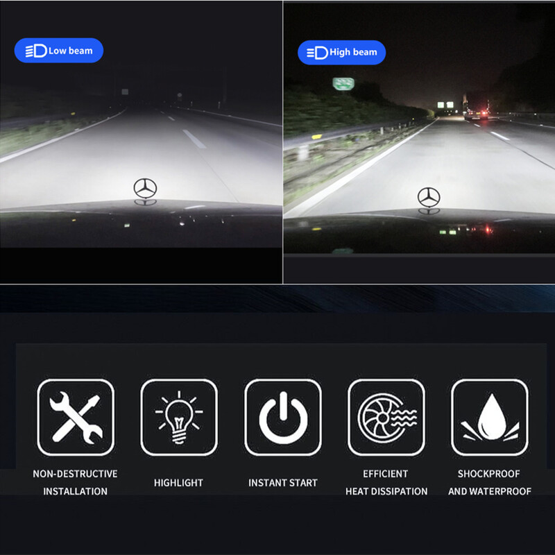 Infitary H4 H7 LED automobilio priekinių žibintų lemputė 30000LM CSP3570 H1 H3 H11 H13 H27 880 9005 HB3 9006 HB4 9007 šviesa transporto priemonėms auto CANBUS