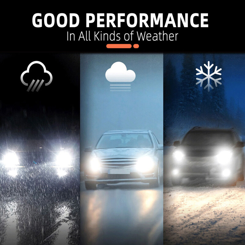 Infitary H4 H7 LED automobilio priekinių žibintų lemputė 30000LM CSP3570 H1 H3 H11 H13 H27 880 9005 HB3 9006 HB4 9007 šviesa transporto priemonėms auto CANBUS