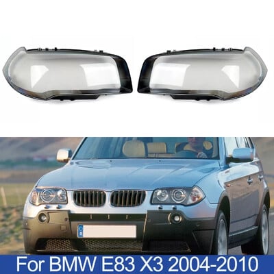 Parem/vasak auto esitule objektiivi klaasist lambivari Led esitule objektiivi kate BMW X3 E83 2004-2011 esitulede katte korpuse jaoks