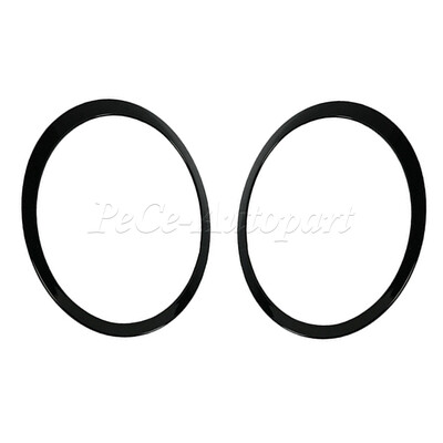 Για Mini For Cooper F55 F56 F57 2014-2021 Γυαλιστερό μαύρο/Ασημί επιμεταλλωμένο Δαχτυλίδι Προβολέων Περιμετρικό Κάλυμμα Περιβάλλοντος 51137300631