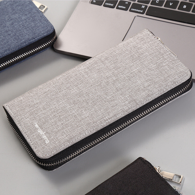 Krepšys su užtrauktuku Vyriška piniginė Vyriška piniginė ilga grandinėlė nuo vagystės sankabos krepšys „Viskas viename“ drobinis krepšys