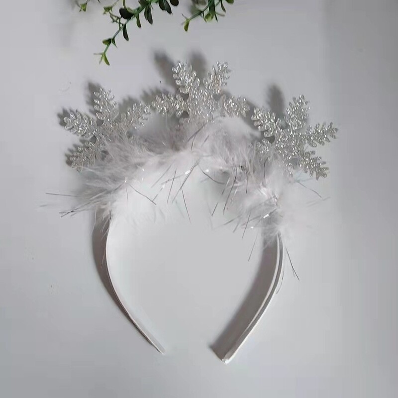 Vislabāk pārdotā bērnu sniegpārsla matu stīpa un jauka galvas poga