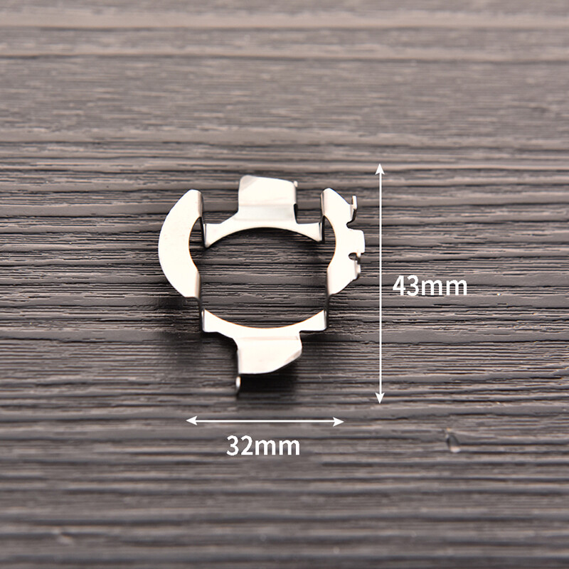 10 db H7 adapter fejlámpa foglalat autós led izzótartó lámpatalp D101 magas hőmérsékletnek ellenálló rozsdamentes acél anyaghoz