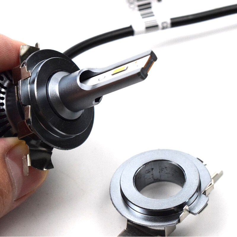 10 db H7 adapter fejlámpa foglalat autós led izzótartó lámpatalp D101 magas hőmérsékletnek ellenálló rozsdamentes acél anyaghoz