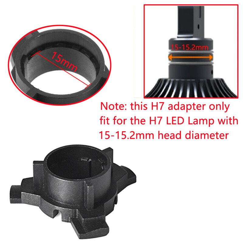 Suport adaptor LED H7 NHAUTP 2 buc. pentru KIA K3 K4 K5 Sorento pentru Hyundai New SantaFe/Tucson/QASHQAI Sonata 9th Light Lamp Base