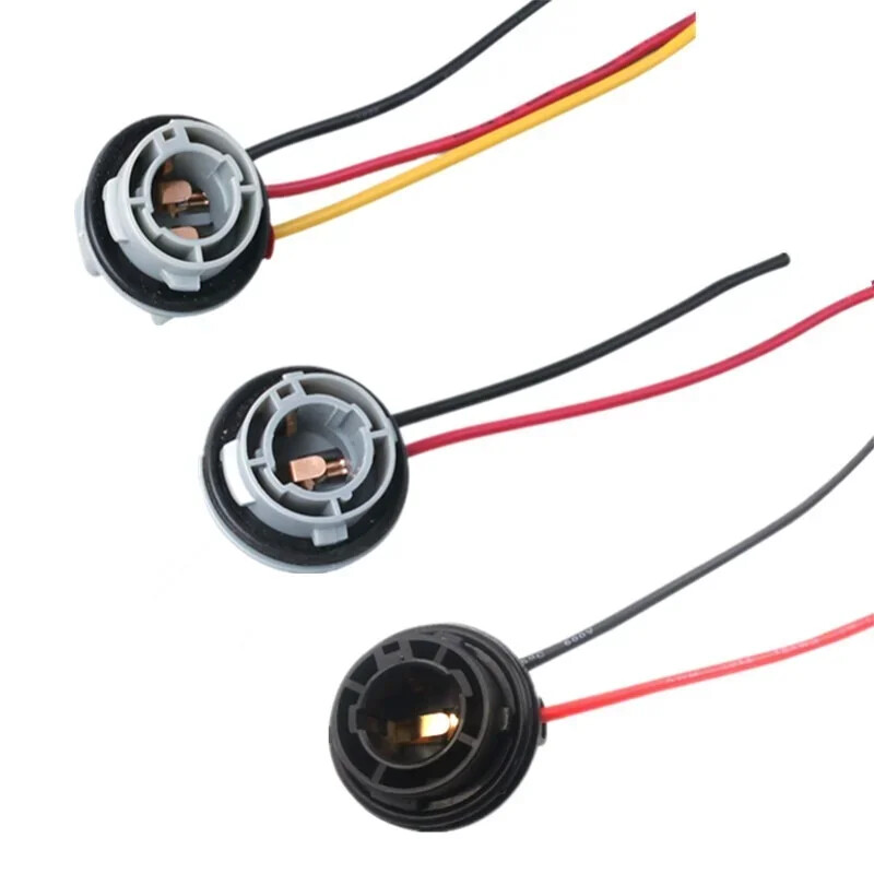 2X 1156 BA15S BAU15S 1157 BAY15D lampu turētāja spuldzes PY21W P21W adaptera pamatnes ligzdas savienotājs pagrieziena signāla priekšējo lukturu lukturim