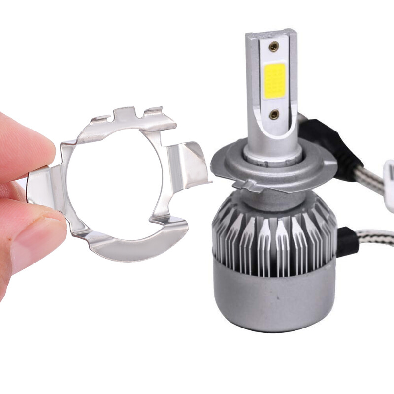 2vnt H7 LED priekinių žibintų lemputės pagrindo laikiklio adapterio lizdo laikiklis, skirtas BMW/Audi/Bens/VW/Buick/Nissan Qashqai Carnival priekinių žibintų dalims