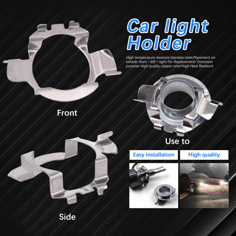 2vnt H7 LED priekinių žibintų lemputės pagrindo laikiklio adapterio lizdo laikiklis, skirtas BMW/Audi/Bens/VW/Buick/Nissan Qashqai Carnival priekinių žibintų dalims