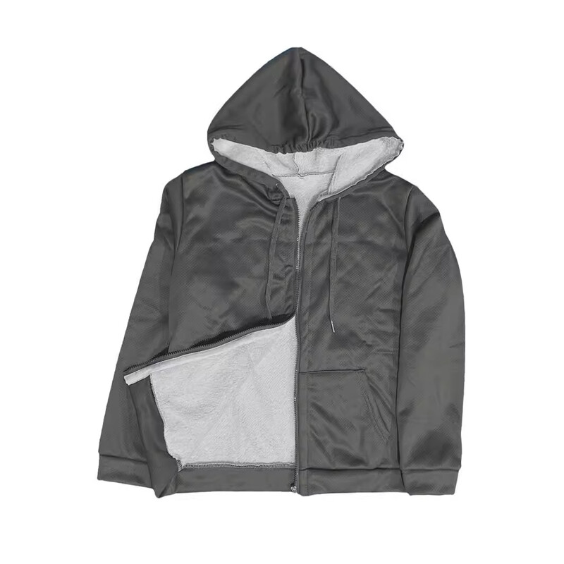 Hanorac cu mâneci lungi cu glugă de pluș de toamnă nouă europeană și americană, hanorac imprimat de culoare uni, haină largi de pluș pentru femei 1511