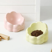 Lolojumdzīvnieku slīpa keramikas bļoda liela kalibra savstarpēja kakla pretsitienu kaķu barošanas bļoda