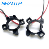 NHAUTP 2vnt H7 LED priekinių žibintų lempučių adapterių laikikliai VW Caddy automobilių žibintų laikikliams