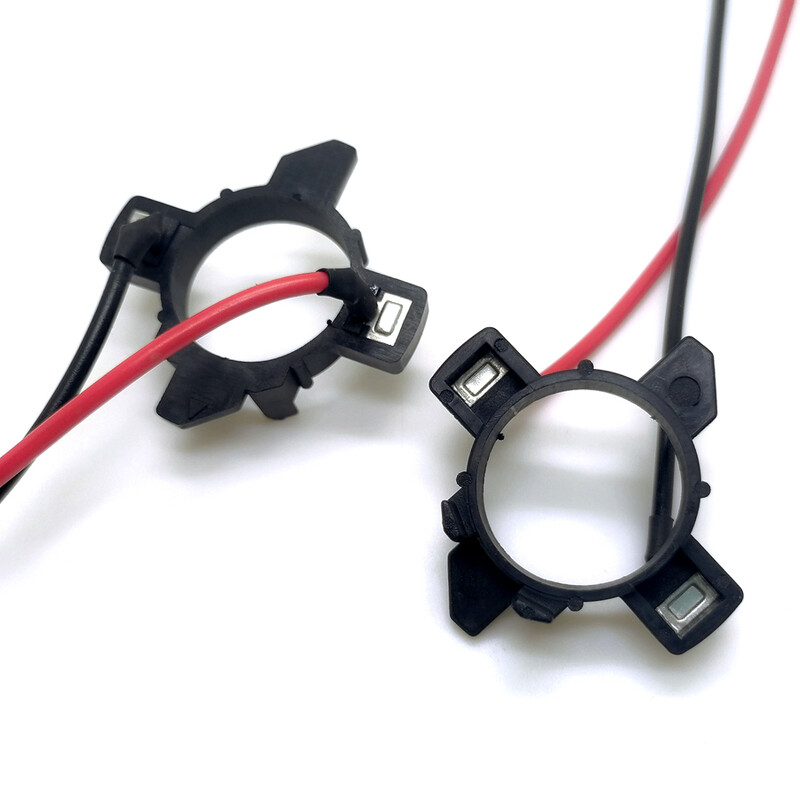 NHAUTP 2vnt H7 LED priekinių žibintų lempučių adapterių laikikliai VW Caddy automobilių žibintų laikikliams