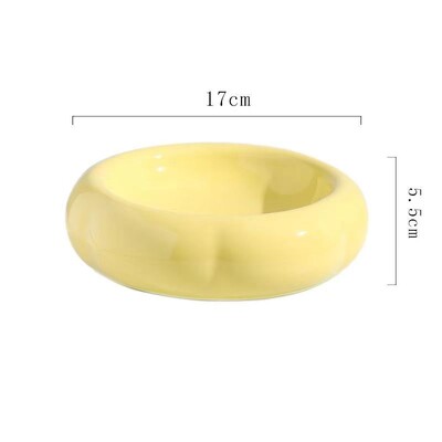 Bol pentru pisici, drăguț, din ceramică, cu două scopuri, pentru băut cu cereale, anti-răsturnare, farfurie cu capul cutiei pentru animale de companie, cu strat dublu, bol pentru băut.