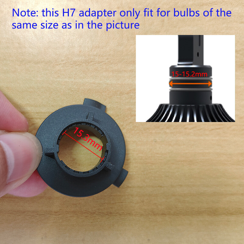 NHAUTP 2Pcs H7 LED adapteris KIA K3 K4 K5 Sorento Hyundai New SantaFe Sonata 9 Coupe Tucson QASHQAI priekinių žibintų pagrindo laikikliai