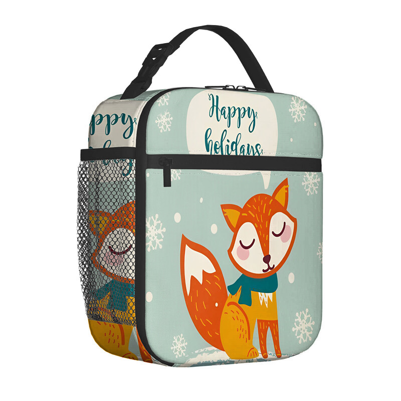 Karštas tarpvalstybinis išpardavimas mažas pradinės mokyklos lapės maisto krepšys vaikiškas nešiojamas pečių krepšio izoliacinė dėžutė lauke stovyklavimo krepšys