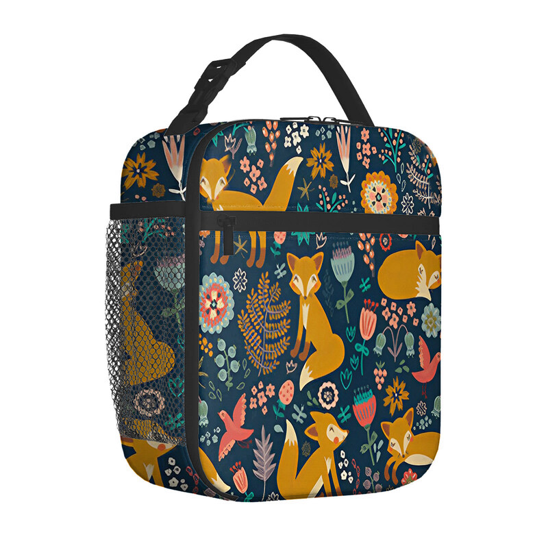 Karštas tarpvalstybinis išpardavimas mažas pradinės mokyklos lapės maisto krepšys vaikiškas nešiojamas pečių krepšio izoliacinė dėžutė lauke stovyklavimo krepšys