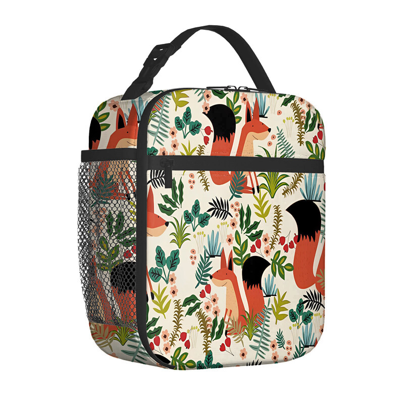 Karštas tarpvalstybinis išpardavimas mažas pradinės mokyklos lapės maisto krepšys vaikiškas nešiojamas pečių krepšio izoliacinė dėžutė lauke stovyklavimo krepšys