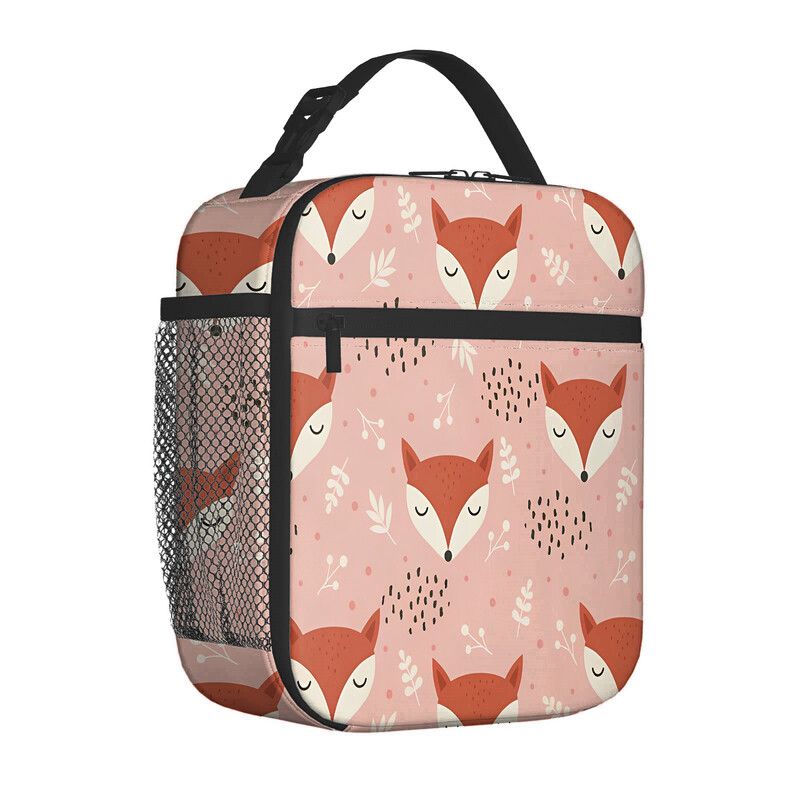 Karštas tarpvalstybinis išpardavimas mažas pradinės mokyklos lapės maisto krepšys vaikiškas nešiojamas pečių krepšio izoliacinė dėžutė lauke stovyklavimo krepšys