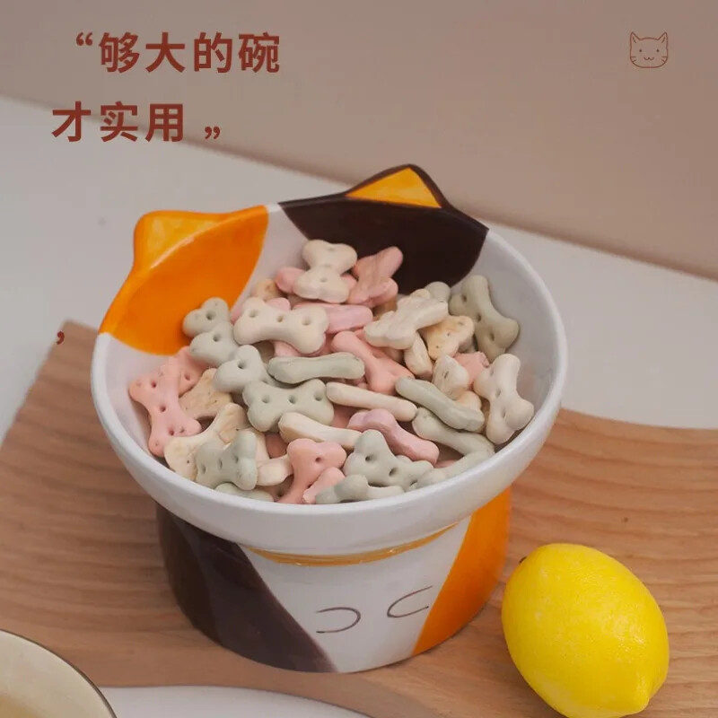 Bol pentru pisici din ceramică pentru animale de companie Protector pentru gât cu picioare înalte Bol cu apă pentru pisici cu față largă Bol cu hrană pentru câini Boli pentru pisici Hrănitor pentru pisici Articole pentru animale de companie