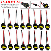 2–10 vnt. automobilio lemputės lizdo jungties laikiklio ilgintuvas H8/H9/H11 LED lempos lemputės pagrindo laikiklio lizdas pleišto pagrindo lemputės kištukas