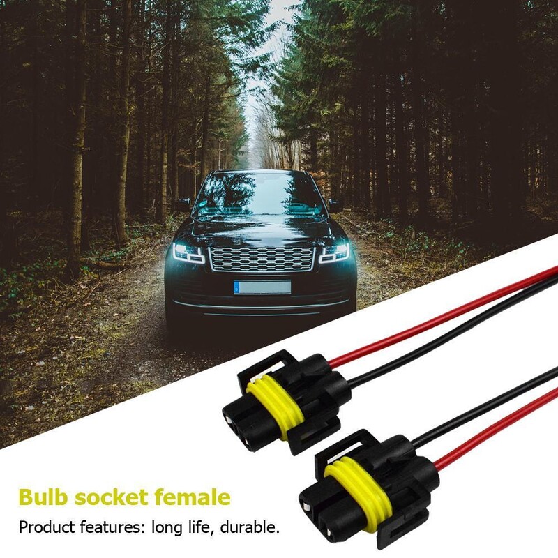 2–10 vnt. automobilio lemputės lizdo jungties laikiklio ilgintuvas H8/H9/H11 LED lempos lemputės pagrindo laikiklio lizdas pleišto pagrindo lemputės kištukas