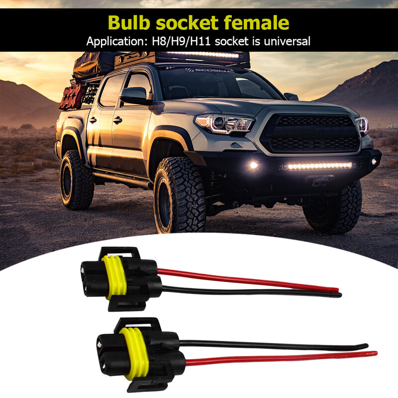 2–10 vnt. automobilio lemputės lizdo jungties laikiklio ilgintuvas H8/H9/H11 LED lempos lemputės pagrindo laikiklio lizdas pleišto pagrindo lemputės kištukas