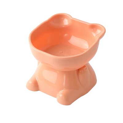 Paaugstināta kaķu bļoda 400 ml Pacelta kaķu barības bļoda mājdzīvnieka mugurkaula aizsardzībai ar slīpu leņķi, suņu bļoda barības trauks dāvanai mājdzīvniekam mājās