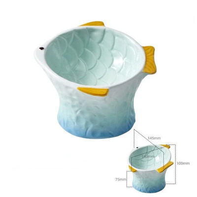 Zdjela za mačke Posuda za hranjenje kućnih ljubimaca Poslastice za pse Zdjelice Tanjur Hranjenje Jelo Keramičke povišene posude Mačić Dekorativna Kreativna Dignuta voda