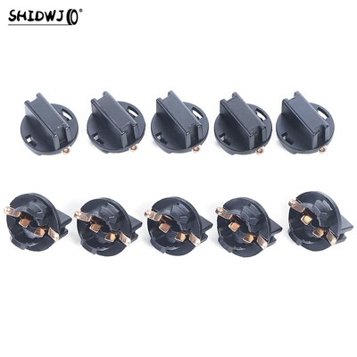 10 vnt T10 lizdas prietaisų skydelis prietaisų skydelis lizdas T10 W5W 168 192 194 susukamas užraktas pleišto pagrindai lempos prietaisų skydelio lemputės kištukas "Automotivos"
