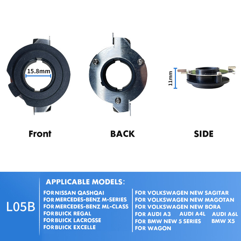 2vnt H7 LED adapterio bazė BMW Mercedes Benz Buick Audi A3 A4L A6L VW Jetta Magotan Polo priekinių žibintų lizdo laikiklis