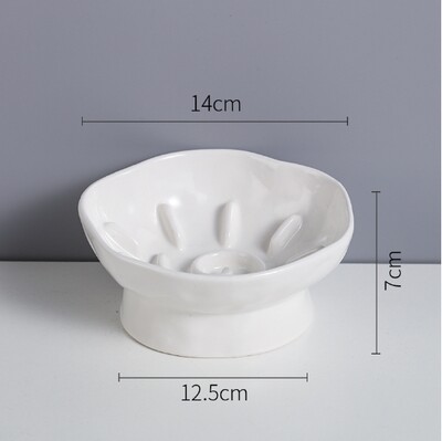Bol pentru hrana pentru pisici Pisici înălțate din ceramică Câini de talie mică Boli cu hrănire lentă Hrănitori pentru mâncare pentru animale de companie anti-îngheț Accesorii pentru cățeluși