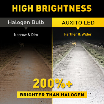 AUXITO 1/2X H4 λαμπτήρας LED Super Bright HB2 9003 CSP Προβολέας LED Canbus High & Low Beam για Audi Honda Μοτοσικλέτα H4 LED Προβολέας