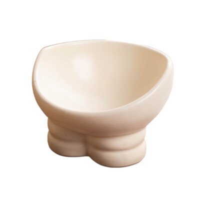 Κεραμικό μπολ γάτας Χαριτωμένο λοξό στόμα Λεκάνη τροφοδοσίας σκύλου πολλαπλών χρήσεων Μεγάλης χωρητικότητας κατοικίδιων ζώων Προστασία λαιμού μπολ ψηλού ποδιού