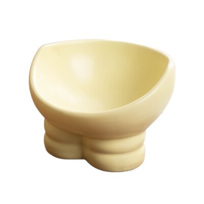 Κεραμικό μπολ γάτας Χαριτωμένο λοξό στόμα Λεκάνη τροφοδοσίας σκύλου πολλαπλών χρήσεων Μεγάλης χωρητικότητας κατοικίδιων ζώων Προστασία λαιμού μπολ ψηλού ποδιού