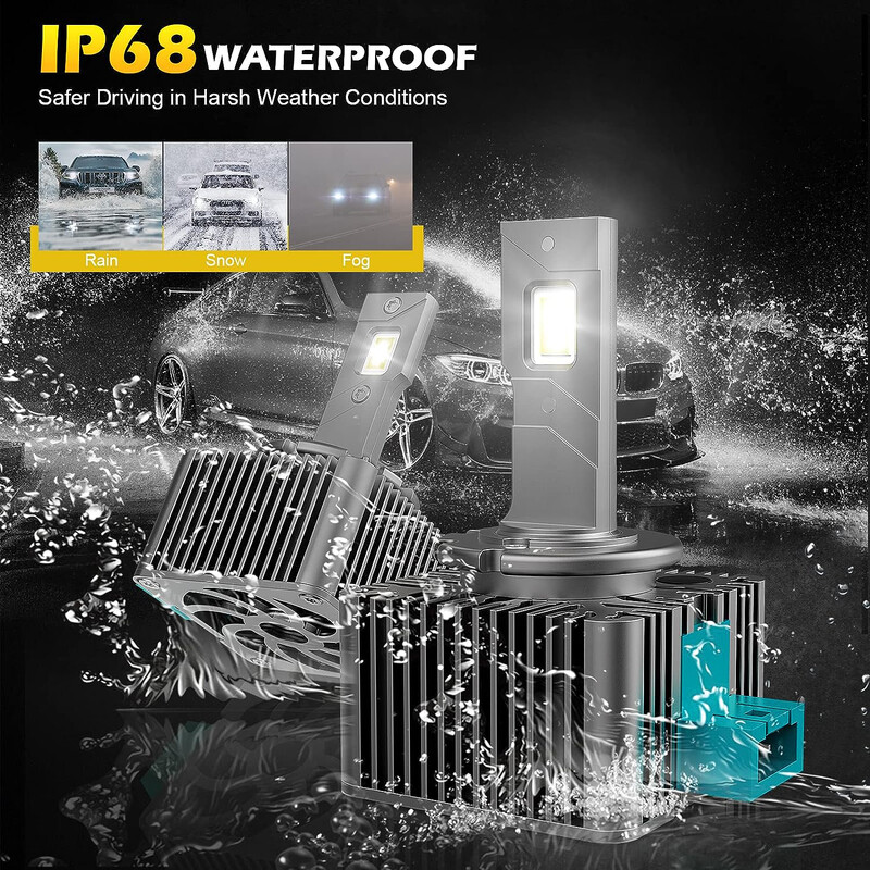 D serijos D1S D3S Led priekinių žibintų lemputės 12V 24V Canbus be klaidų D4S D5S D2S LED žibintai D4R D2R automobilio lempa 35W automatiniai žibintai 6500K