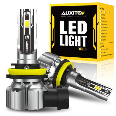 AUXITO 2db ködlámpa H8 H9 H11 H16JP 9005 HB3 9006 HB4 LED ködlámpa izzók PTF CSP fényszóró 12V autós menetlámpa DRL RAV4-hez