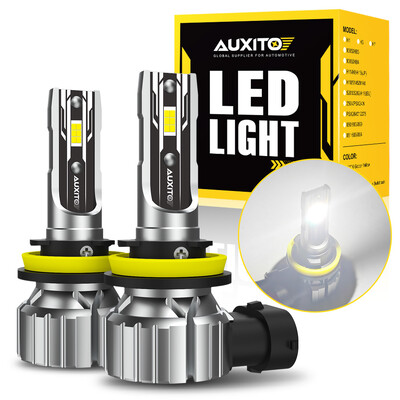AUXITO 2 buc Lampă de ceață H8 H9 H11 H16JP 9005 HB3 9006 HB4 Becuri LED PTF CSP Faruri 12V Lampă de conducere DRL pentru RAV4