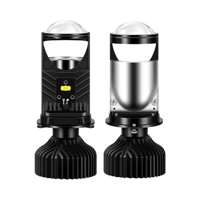 Turbo ventiliatorius H4 LED priekiniai žibintai automobilio H4 mini projektoriaus objektyvas 6000K itin ryškus 20000LM tolimųjų artimųjų šviesų automatiniai LED žibintai automobilio šviesos lempa