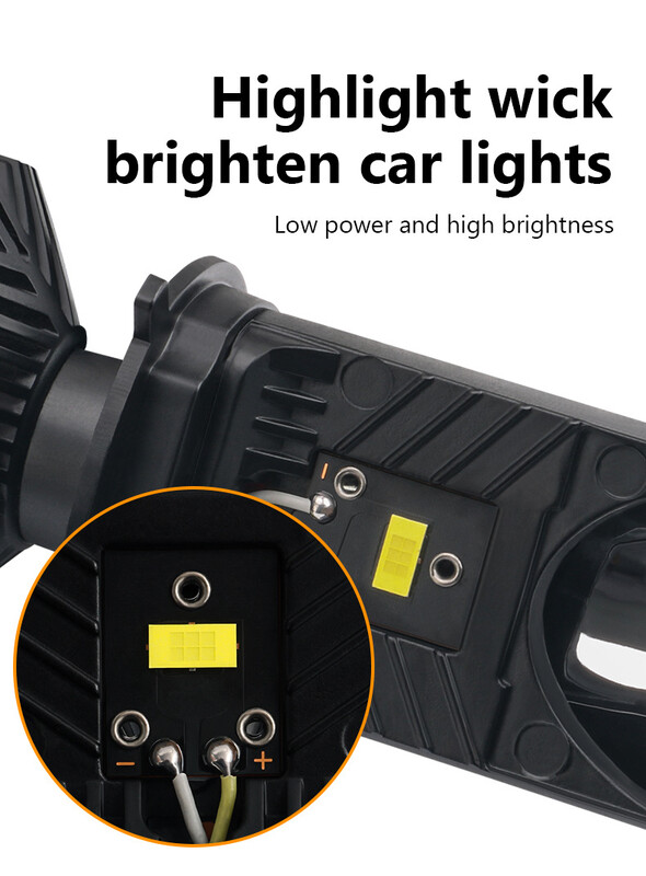 Turbo Fan H4 LED Faruri Auto H4 Mini Proiector Lentila 6000K Super Luminos 20000LM Faza mare Joasă Auto LED Lumini Lampă pentru mașină