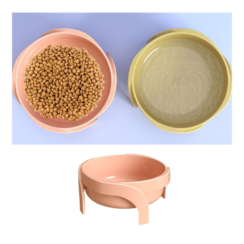 Raised Cat Bowl Neck Protection κατά του εμετού Ανυψωμένα μπολ για σκύλους με μονό πιάτο βάσης για μικρομεσαίους σκύλους