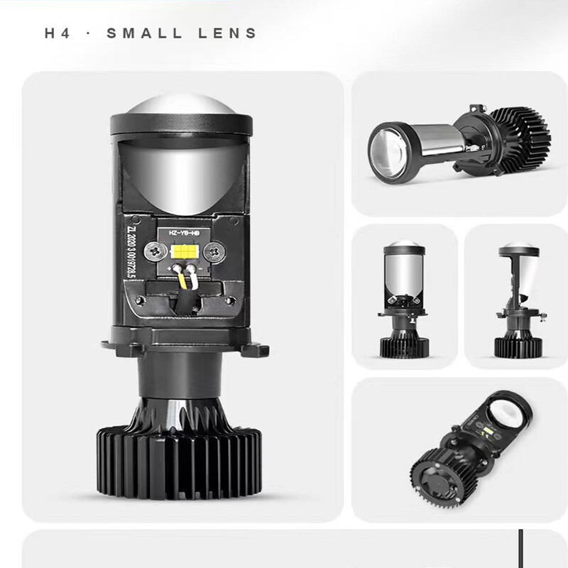 Y6D Lens H4 LED priekinis žibintas Universalus 12V motociklo automobilio žibintas toli integruotas Y7 tipo universalus lemputės automobilio motociklo priekinis žibintas
