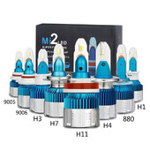 Mini2 3570 CSP LED priekiniai žibintai 9005 automobilio priekiniai žibintai 12V 6000K spalvos temperatūra