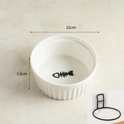 Suport de perete pentru pisici pentru animale de companie, înălțime reglabilă, ceramică albastră, boluri de hrănire, suporturi anti vărsare, bol pentru pisici câini mici