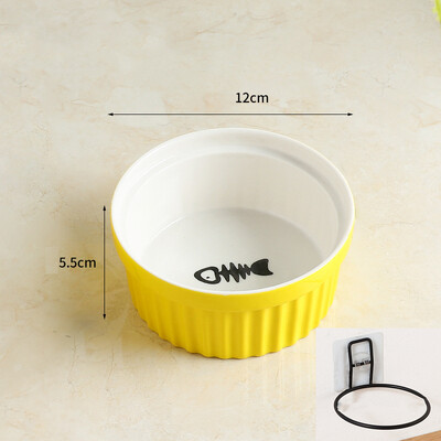 Suport de perete pentru pisici pentru animale de companie, înălțime reglabilă, ceramică albastră, boluri de hrănire, suporturi anti vărsare, bol pentru pisici câini mici