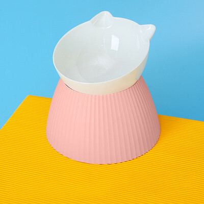 Katės dubuo pakeltas kačių ėdalo dubenys nuo vėmimo, pakreiptas pakeltas kačių dubenys girtuoklis naminių gyvūnėlių ėdalo dubuo tiektuvas kaklo apsauga kačių dubuo