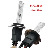 Metāla H7C Short Stikla spuldzes 35W 55W Premium 12V AC h7c Short Glass Hid Globes 12V Auto HID Priekšējie lukturi Auto apgaismojuma spuldzes