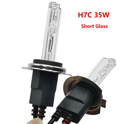 Metāla H7C Short Stikla spuldzes 35W 55W Premium 12V AC h7c Short Glass Hid Globes 12V Auto HID Priekšējie lukturi Auto apgaismojuma spuldzes