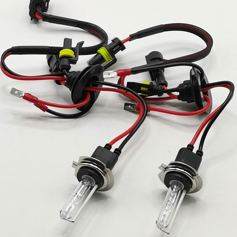 Metalinės H7C trumpos stiklo lemputės 35W 55W Premium 12V AC h7c Trumpas stiklas paslėptas gaubliai 12v Automobiliai HID priekiniai žibintai Auto apšvietimo lemputės